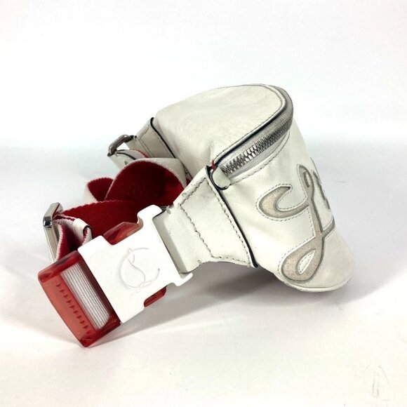 Christian Louboutin Mary Jane logo Mesh Bag Belt Bag Cross Shoulder Bag body bag - Picture 8 of 14